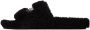Balenciaga Black Furry Slides - Thumbnail 3