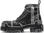 Balenciaga Black Strike Lace-Up Boots - Thumbnail 3