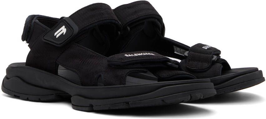 Balenciaga Black Tourist Sandals