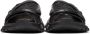 Balenciaga Black Track Slide Sandals - Thumbnail 2