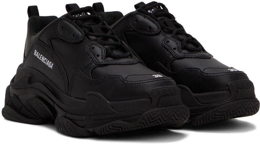 Balenciaga Black Triple S Low-Top Sneakers