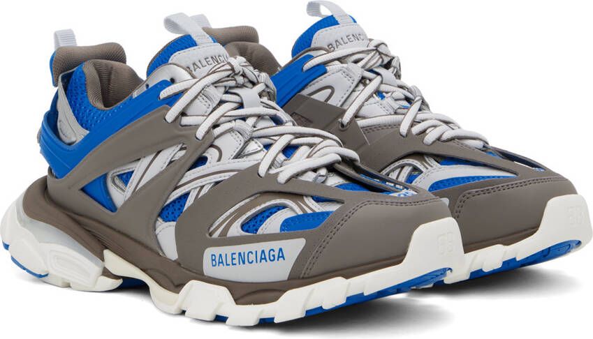 Balenciaga Brown & Blue Track LED Sneakers