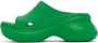 Balenciaga Green Crocs Edition Pool Slides - Thumbnail 3