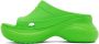 Balenciaga Green Crocs Edition Slides - Thumbnail 3