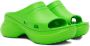 Balenciaga Green Crocs Edition Slides - Thumbnail 4