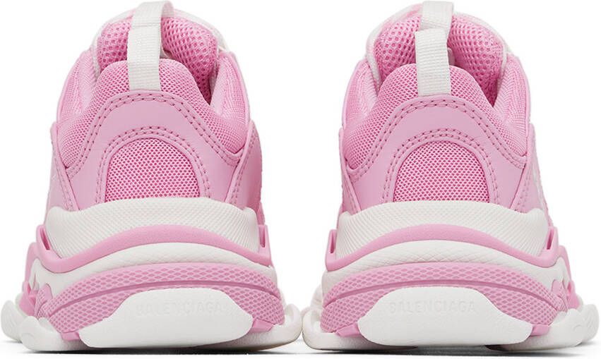 Balenciaga Kids Pink Triple S Sneakers