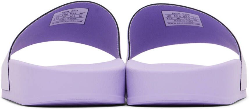 Balenciaga Kids Purple Pool Slides