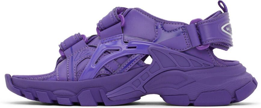 Balenciaga Kids Purple Track Sandals