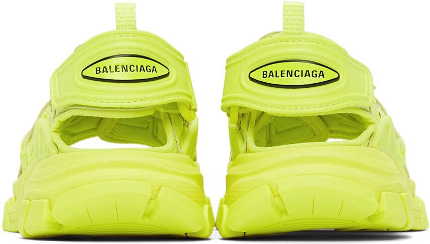 Balenciaga Kids Yellow Track Sandals