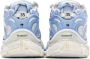 Balenciaga Off-White & Blue Runner Sneakers - Thumbnail 2