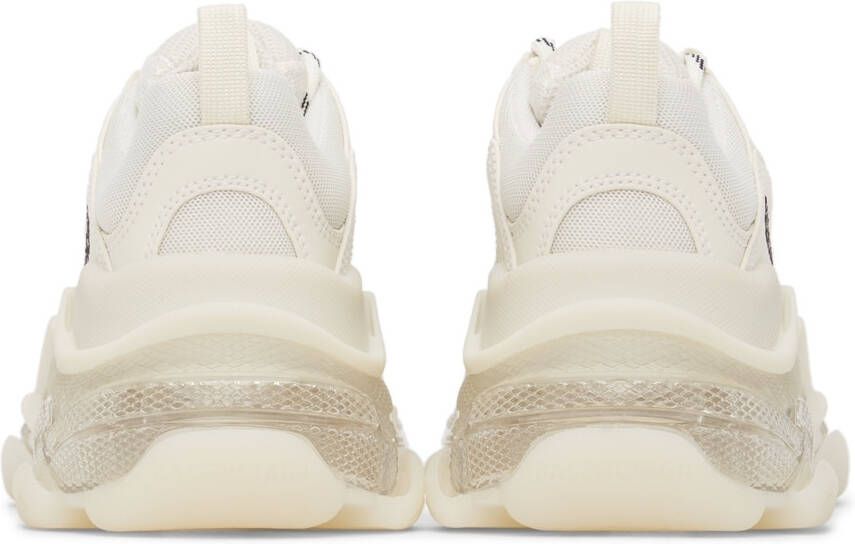 Balenciaga Off-White Clear Sole Triple S Sneakers