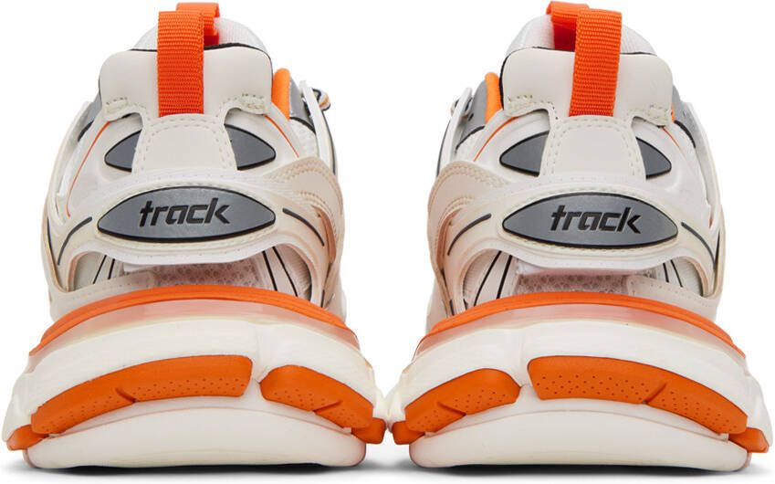 Balenciaga Orange & White Track Sneakers