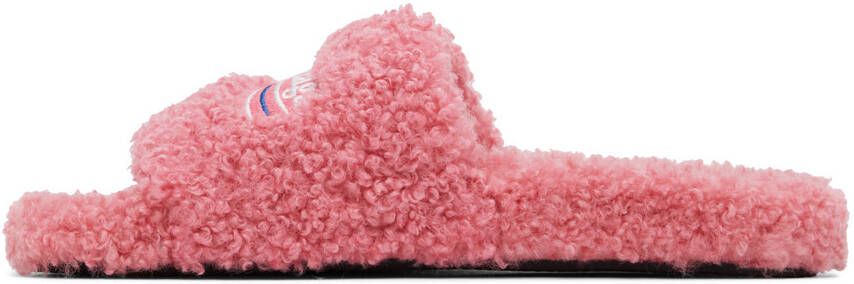 Balenciaga Pink Furry Sandals