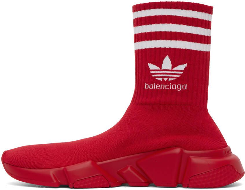Balenciaga Red adidas Originals Edition Speed Sneakers
