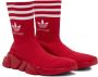 Balenciaga Red adidas Originals Edition Speed Sneakers - Thumbnail 4