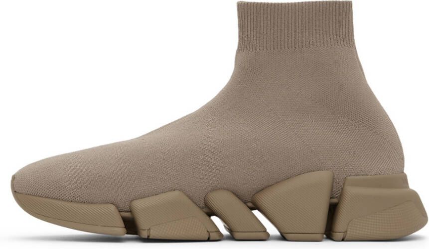 Balenciaga Taupe Speed 2.0 Sneakers