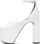Balenciaga White Camden 160 Heeled Sandals - Thumbnail 3