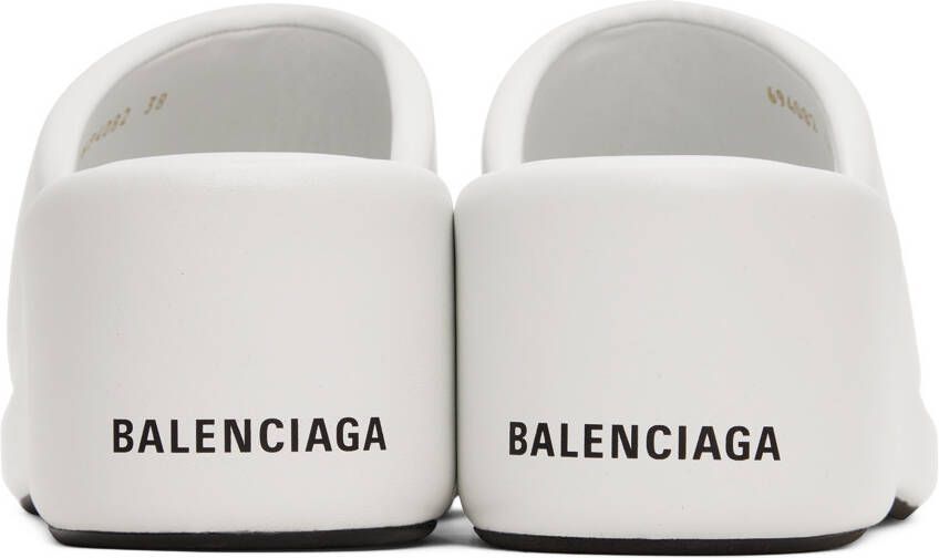 Balenciaga White Rise Wedge Sandals