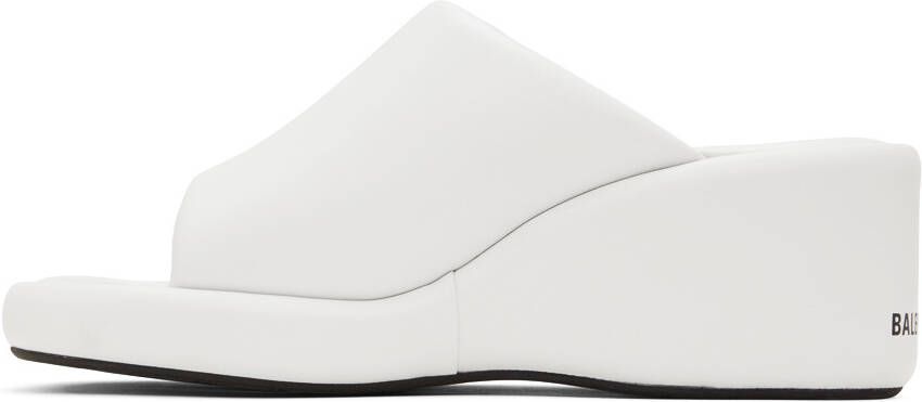 Balenciaga White Rise Wedge Sandals