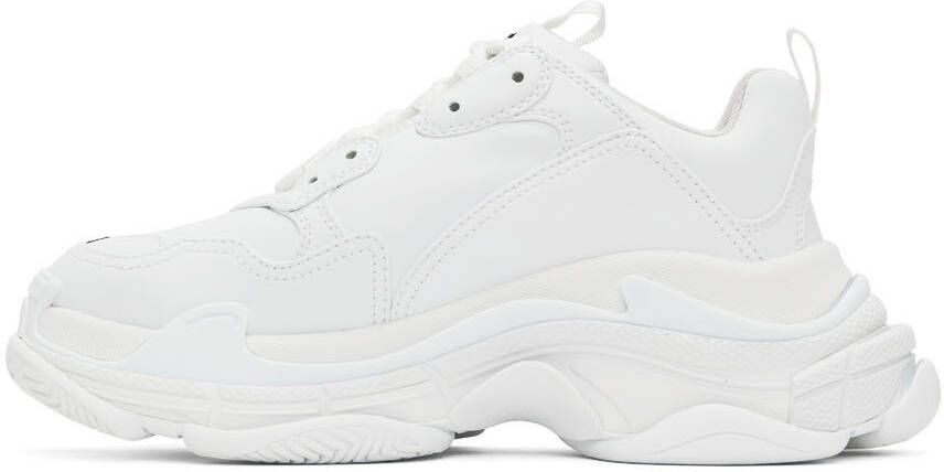 Balenciaga White Triple S Low-Top Sneakers