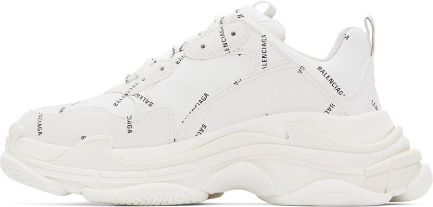 Balenciaga White Triple S Sneakers