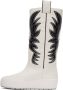 Bally White Curling Montana Combat Boots - Thumbnail 3