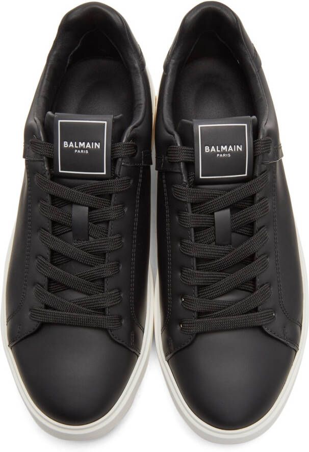 Balmain Black & Off-White B-Court Sneakers