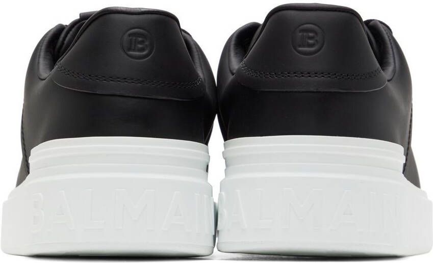 Balmain Black & White B-Court Sneakers