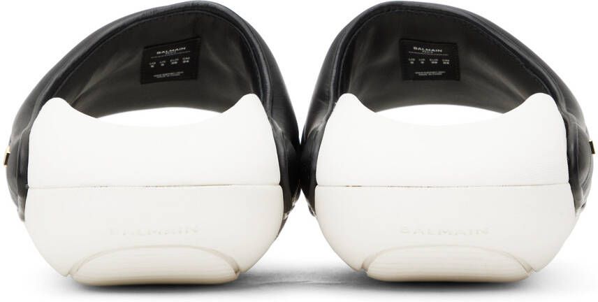 Balmain Black & White B-IT Sandals