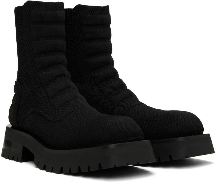 Balmain Black Army Chelsea Boots