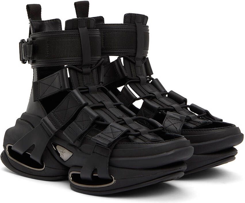Balmain Black B-Bold Sandals