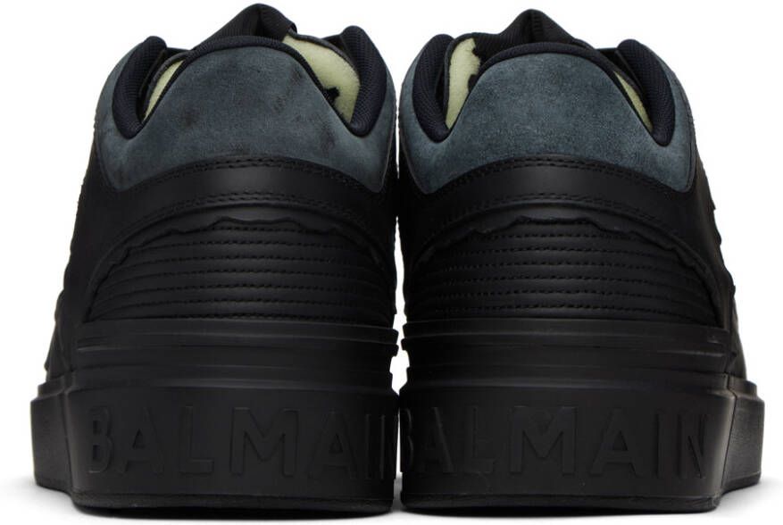 Balmain Black B-Court Mid-Top Sneakers