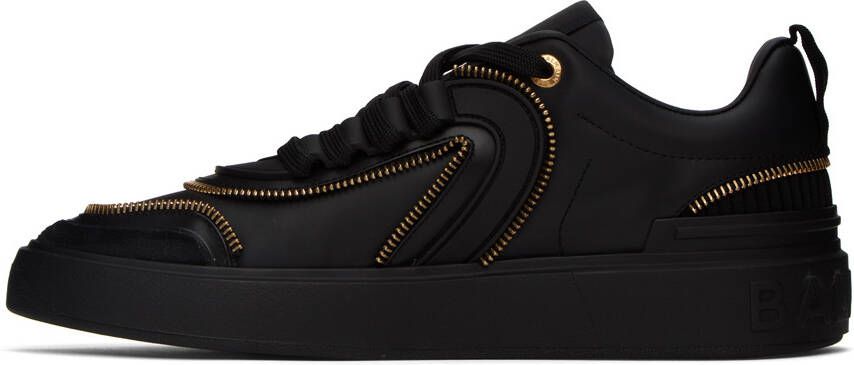 Balmain Black B-Skate Zip Sneakers