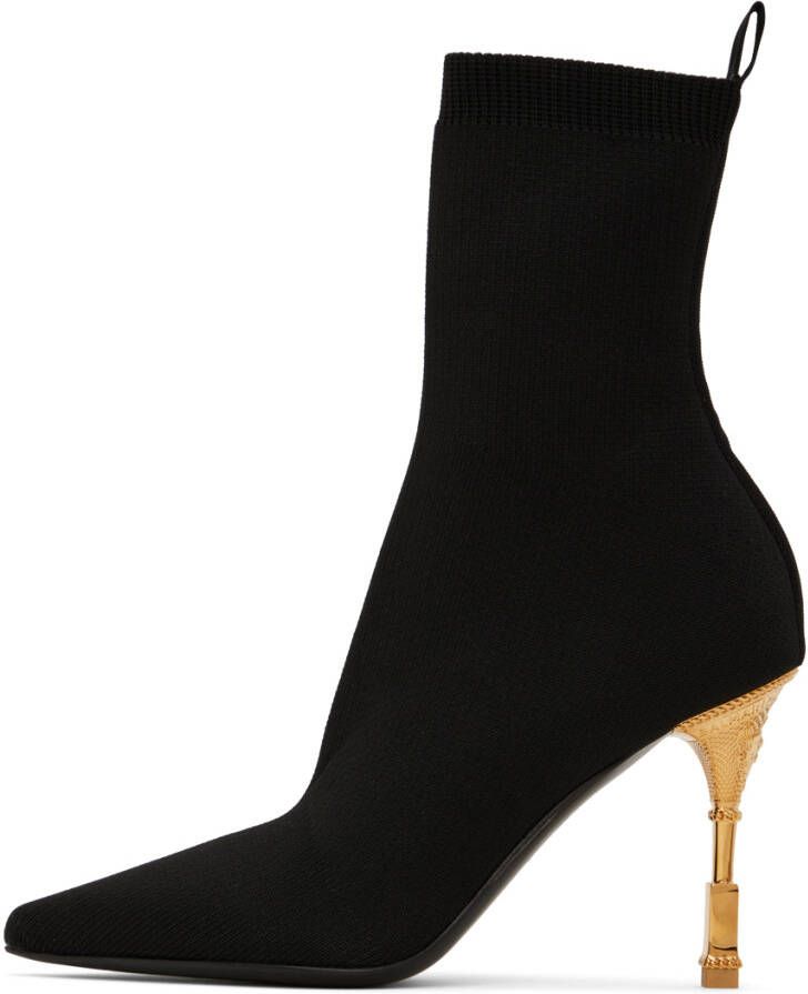 Balmain Black Moneta Ankle Boots