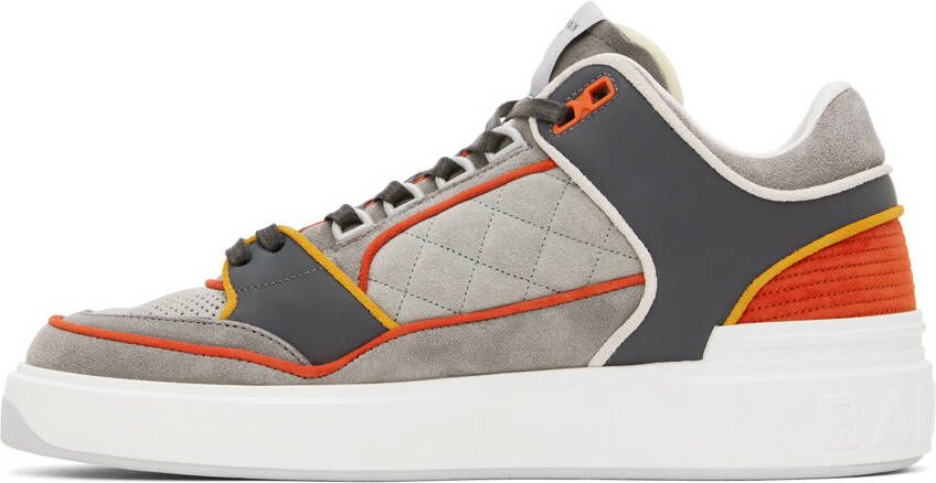 Balmain Gray B-Court Sneakers