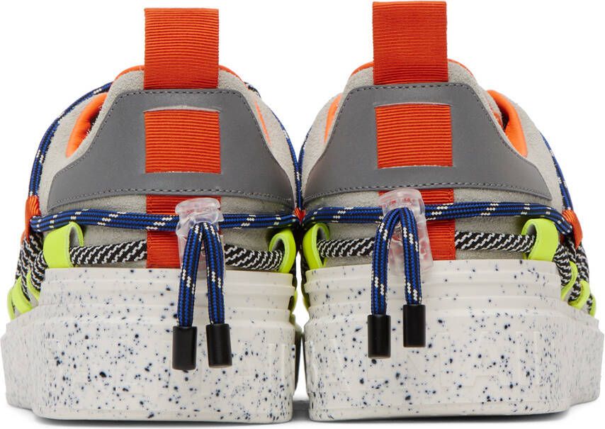 Balmain Gray Cord-Lock Sneakers