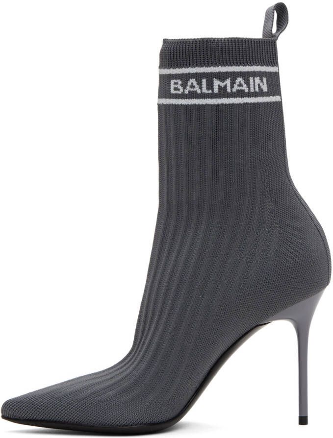Balmain Gray Skye Boots