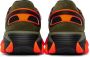 Balmain Khaki & Orange B-East Sneakers - Thumbnail 2