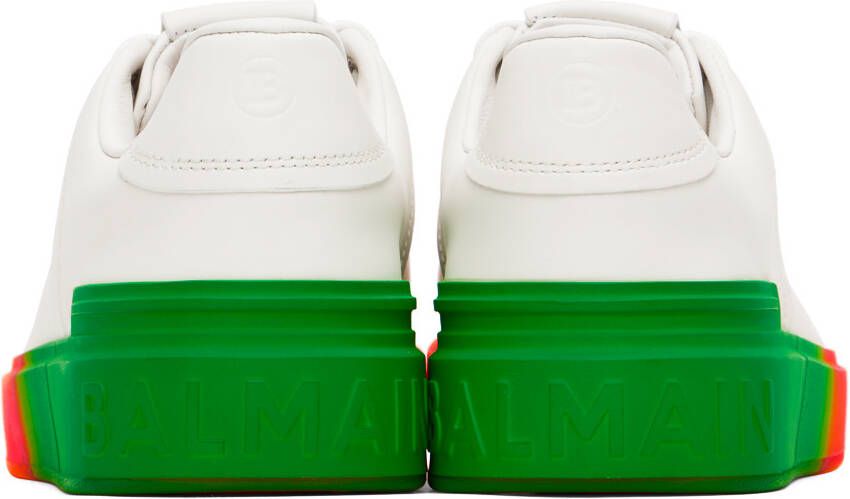 Balmain White B-Court Sneakers