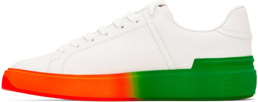 Balmain White B-Court Sneakers