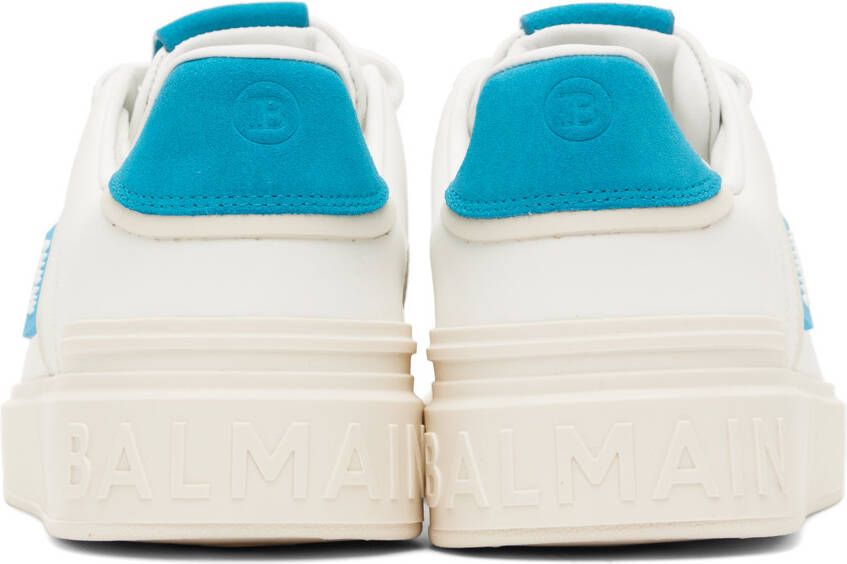 Balmain White B-Court Sneakers