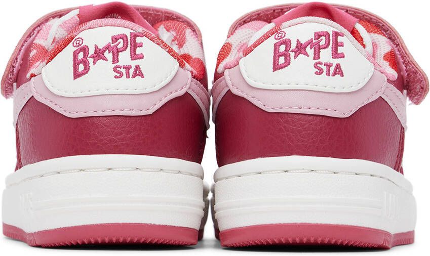 BAPE Baby Pink & White STA Sneakers