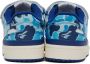 BAPE Blue & White adidas Edition Forum 84 Low Sneakers - Thumbnail 2