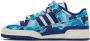 BAPE Blue & White adidas Edition Forum 84 Low Sneakers - Thumbnail 3