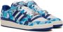 BAPE Blue & White adidas Edition Forum 84 Low Sneakers - Thumbnail 4