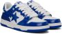 BAPE Blue & White SK8 STA #5 Sneakers - Thumbnail 4