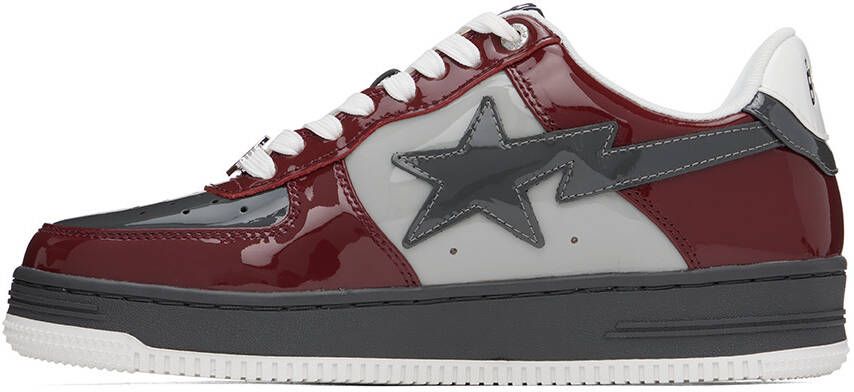 BAPE Burgundy StA M1 Sneakers