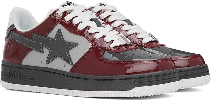 BAPE Burgundy StA M1 Sneakers