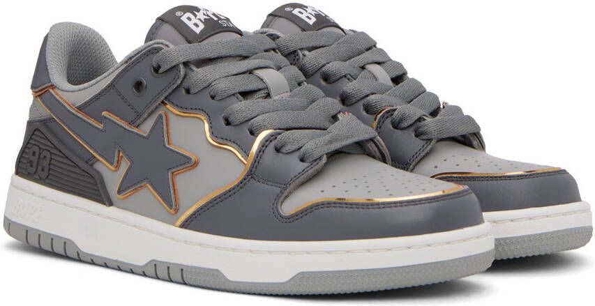 BAPE Gray SK8 STA #3 Sneakers