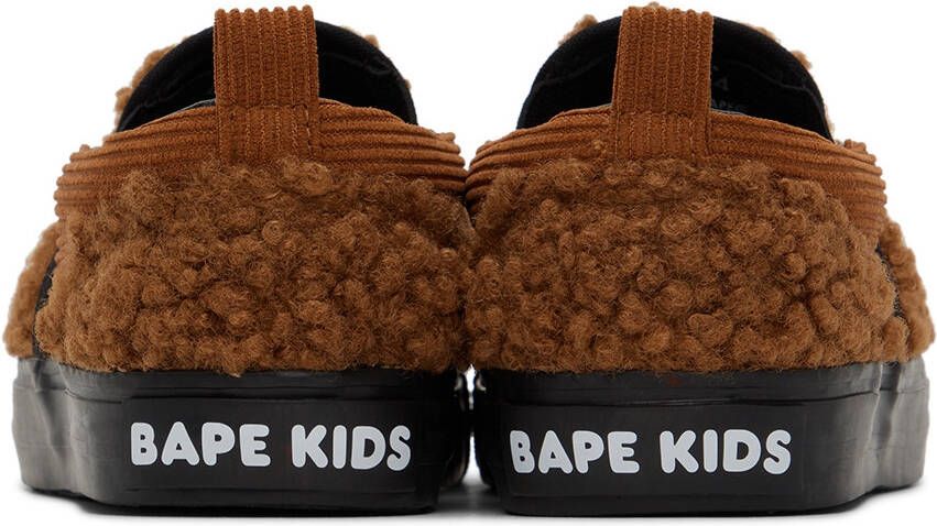 BAPE Kids Brown Milo Boa Sneakers